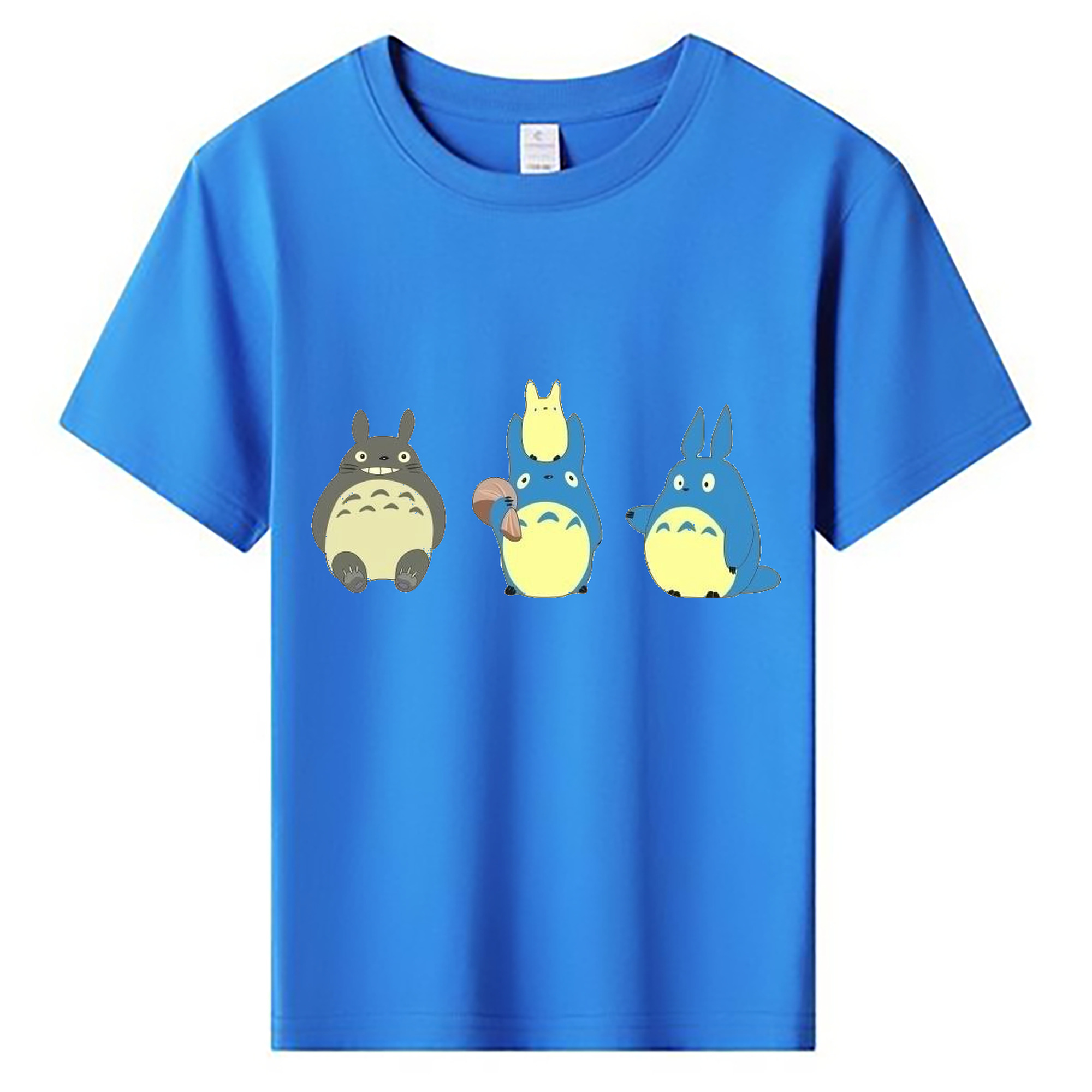 （画像用） となりのトトロ 草壁メイ 草壁サツキ My Neighbor Totoro Satsuki Kusakabe Mei Kusakabe 綿100％キッズTシャツ（フロントプリント）